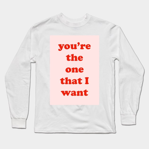 The One I Want Long Sleeve T-Shirt by AdamRegester